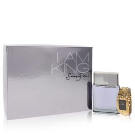 I Am King Gift Set - 3.4 Oz Eau De Toilette Spray + Watch -- For Men