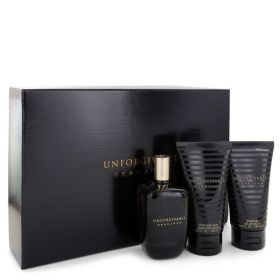 Unforgivable Gift Set - 4.2 Oz Eau De Toilette Spray + 3.4 Oz Shower Gel + 3.4 Oz After Shave Balm -- For Men