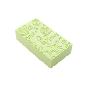 Bath Scrubber Sponge For skin Face (Color: Green)