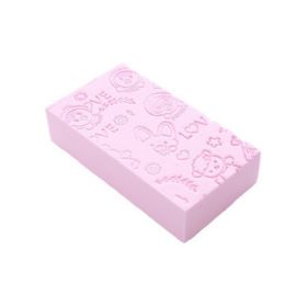 Bath Scrubber Sponge For skin Face (Color: Roze)