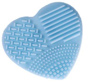 Heart Shaped Brush Cleaner (No More Skin Problems) (Color: Blue)