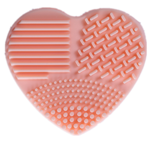 Heart Shaped Brush Cleaner (No More Skin Problems) (Color: Beige)