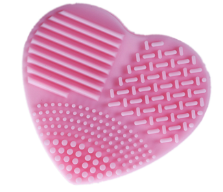 Heart Shaped Brush Cleaner (No More Skin Problems) (Color: Light Pink)